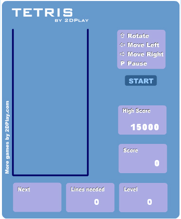 2D Play Tetris